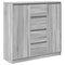 vidaXL Sideboard with Drawers Grey Sonoma 100.5x35x98.5 cm Engineered Wood