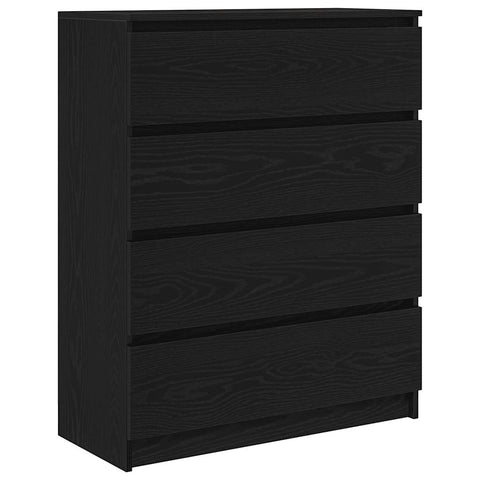 vidaXL Sideboard Black Oak 80x35x99 cm Engineered Wood