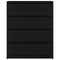 vidaXL Sideboard Black Oak 80x35x99 cm Engineered Wood