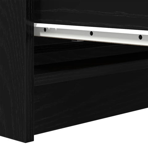 vidaXL Sideboard Black Oak 80x35x99 cm Engineered Wood