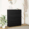 vidaXL Sideboard Black Oak 80x35x99 cm Engineered Wood