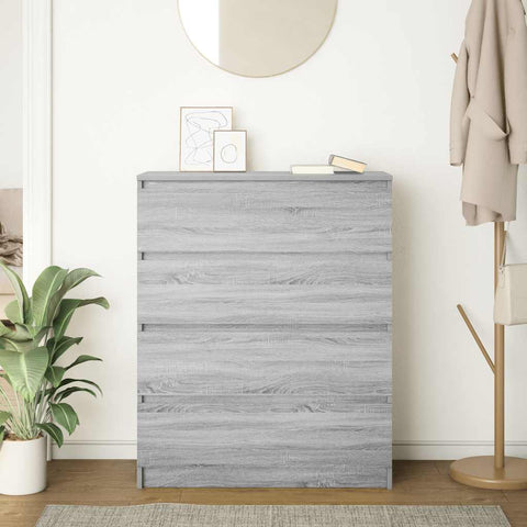 vidaXL Sideboard Grey Sonoma 80x35x99 cm Engineered Wood