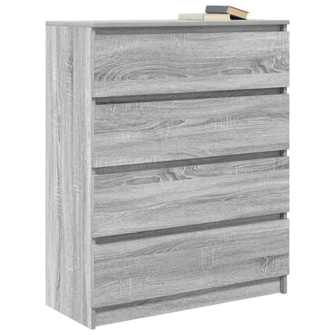 vidaXL Sideboard Grey Sonoma 80x35x99 cm Engineered Wood