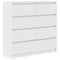 vidaXL Sideboard White 100x35x99 cm Engineered Wood