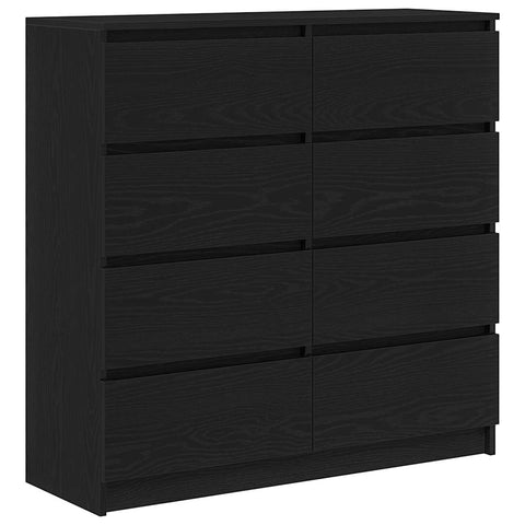 vidaXL Sideboard Black Oak 100x35x99 cm Engineered Wood