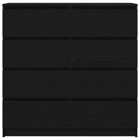 vidaXL Sideboard Black Oak 100x35x99 cm Engineered Wood