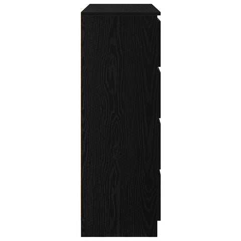 vidaXL Sideboard Black Oak 100x35x99 cm Engineered Wood
