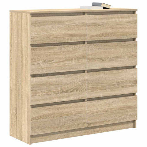 vidaXL Sideboard Sonoma Oak 100x35x99 cm Engineered Wood