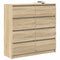 vidaXL Sideboard Sonoma Oak 100x35x99 cm Engineered Wood