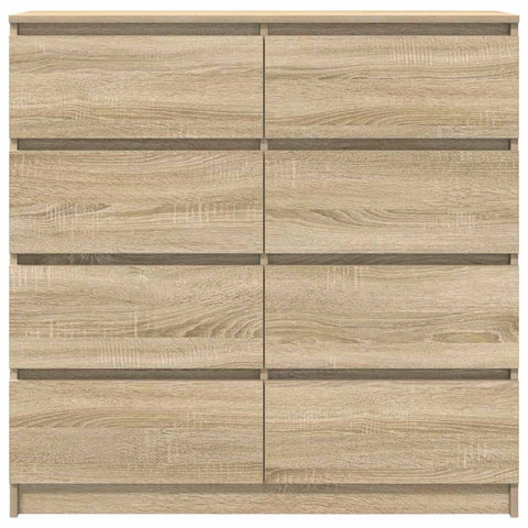 vidaXL Sideboard Sonoma Oak 100x35x99 cm Engineered Wood