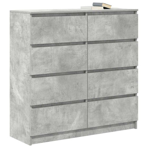 vidaXL Sideboard Concrete Grey 100x35x99 cm Engineered Wood