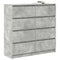 vidaXL Sideboard Concrete Grey 100x35x99 cm Engineered Wood