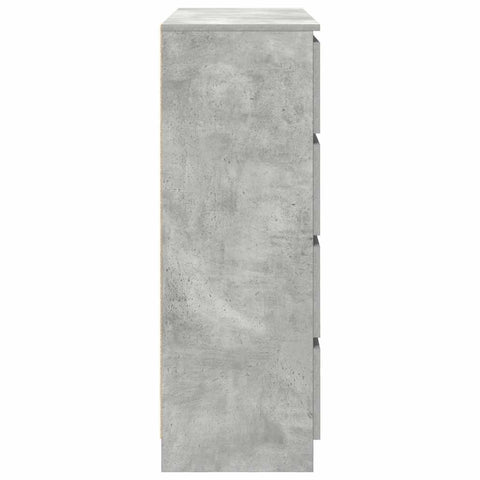 vidaXL Sideboard Concrete Grey 100x35x99 cm Engineered Wood