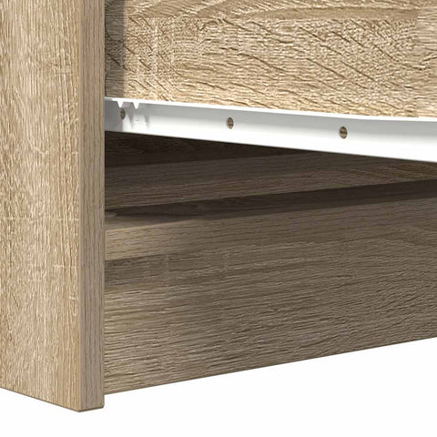vidaXL Sideboard Sonoma Oak 100x35x76 cm Engineered Wood