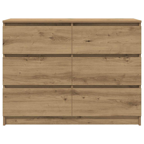 vidaXL Sideboard Artisan Oak 100x35x76 cm Engineered Wood