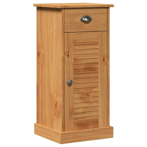 vidaXL Bathroom Furniture Set with Drawer with Shelf with Door 2 pcs Brown and Honey brown
