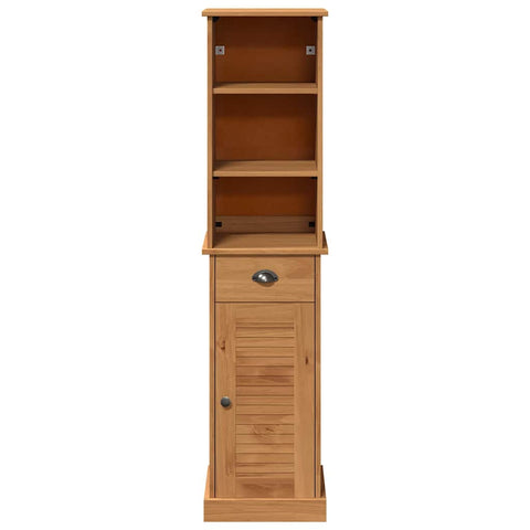 vidaXL Bathroom Furniture Set with Drawer with Shelf with Door 2 pcs Brown and Honey brown