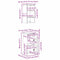 vidaXL Bathroom Furniture Set with Drawer with Shelf with Door 2 pcs Brown and Honey brown