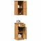 vidaXL Bathroom Furniture Set with Drawer with Shelf with Storage with Door 2 pcs Brown and Honey brown