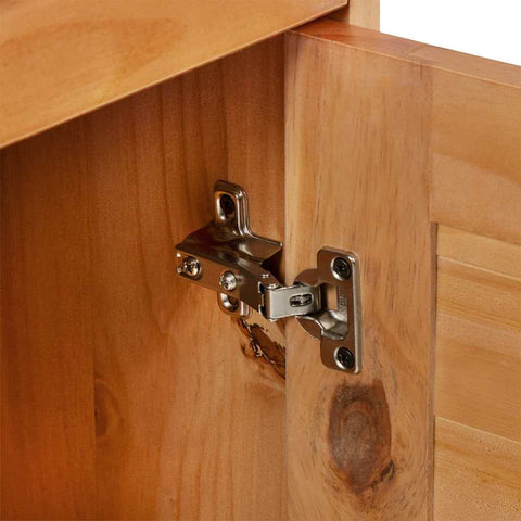 vidaXL Bathroom Furniture Set with Drawer with Shelf Wall-mounted with Storage with Mirror 3 pcs Brown 37 x 34 x 80 cm