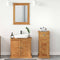 vidaXL Bathroom Furniture Set with Drawer with Shelf Wall-mounted with Storage with Mirror 3 pcs Brown 37 x 34 x 80 cm