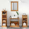 vidaXL Bathroom Furniture Set 4 pcs Honey brown 37 x 34 x 110 cm