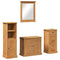 vidaXL Bathroom Furniture Set 4 pcs Honey brown 37 x 34 x 110 cm