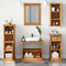 vidaXL Bathroom Furniture Set 5 pcs Honey brown 37 x 34 x 110 cm