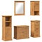 vidaXL Bathroom Furniture Set 5 pcs Honey brown 37 x 34 x 110 cm