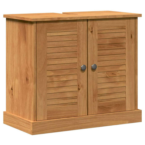 vidaXL Bathroom Furniture Set 5 pcs Honey brown 37 x 34 x 110 cm