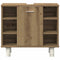 vidaXL 4 Piece Bathroom Furniture Set Artisan Oak Engineered Wood