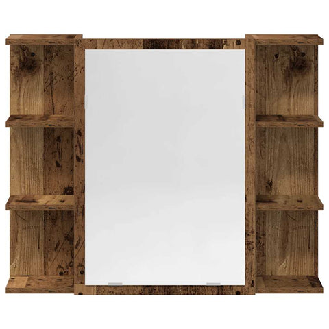 vidaXL 3 Piece Bathroom Furniture Set Old Wood Engineered Wood