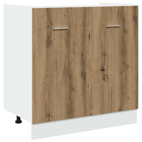vidaXL 7 Piece Kitchen Cabinet Set Lyon Artisan Oak Engineered Wood