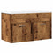 vidaXL 2 Piece Bathroom Furniture Set Old Wood Engineered Wood