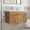 vidaXL 2 Piece Bathroom Furniture Set Artisan Oak Engineered Wood