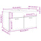 vidaXL Bathroom Sink Cabinet with Built-in Basin Old Wood