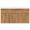 vidaXL Bathroom Sink Cabinet with Built-in Basin Artisan Oak