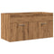 vidaXL Bathroom Sink Cabinet with Built-in Basin Artisan Oak