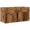 vidaXL 3 Piece Bathroom Furniture Set Old Wood Engineered Wood