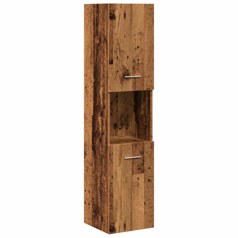 vidaXL 5 Piece Bathroom Furniture Set Old Wood Engineered Wood