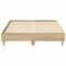 vidaXL Bed Frame No Mattress Sonoma Oak 120x200 cm Engineered Wood