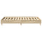 vidaXL Bed Frame No Mattress Sonoma Oak 120x200 cm Engineered Wood