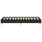vidaXL Bed Frame No Mattress Black 100x200 cm Engineered Wood