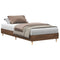 vidaXL Bed Frame No Mattress Brown Oak 90x200 cm Engineered Wood