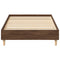 vidaXL Bed Frame No Mattress Brown Oak 90x200 cm Engineered Wood