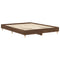 vidaXL Bed Frame No Mattress Brown Oak 90x200 cm Engineered Wood