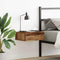 vidaXL Floating Nightstand Old Wood 40x32x15 cm Engineered Wood