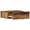 vidaXL Floating Nightstand Old Wood 40x32x15 cm Engineered Wood