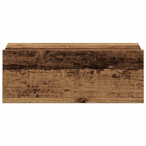 vidaXL Floating Nightstand Old Wood 40x32x15 cm Engineered Wood