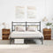 vidaXL Bedside Cabinets 2 pcs Old Wood 38x35x55 cm Engineered Wood